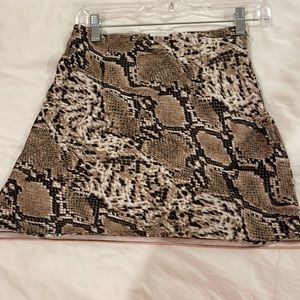 princess polly snakeskin skirt